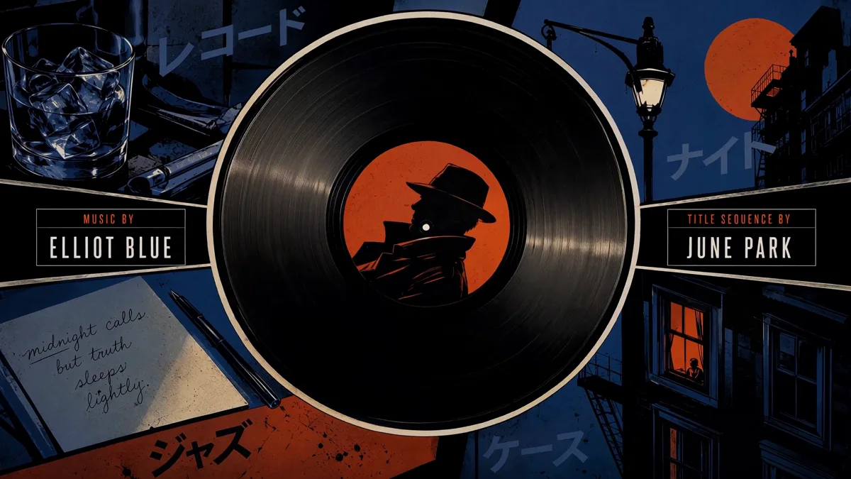 Ejemplo de secuencia de títulos cinematográfica de Hailuo H3 con un vinilo
